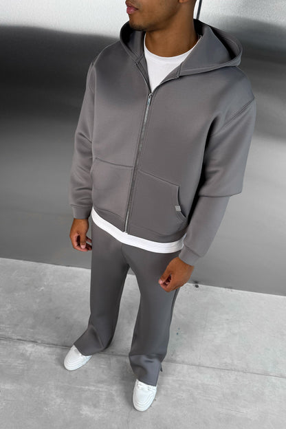 Scuba Split Hem Jogger - Grey