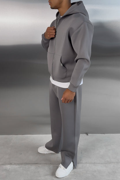 Scuba Split Hem Jogger - Grey